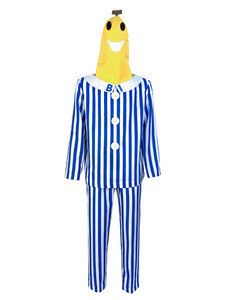 Costumes de personnage d'Halloween BX pour adultes, pyjamas de cosplay avec couvre-chef Bananaman, costume de banane - Product Image 5