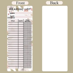 Liste de lecture signet bibliothèques personnelles <span class=keywords><strong>livre</strong></span> Tracker lecture Page cartes journal pour lire étudiant amoureux lecteurs - Product Image 4
