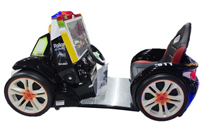 Máy Trò chơi đua xe video 3D bắt mắt cho trẻ em cảnh sát đi xe kinh nghiệm trung tâm mua sắm cưỡi Kiddie hoạt động bằng Tiền Xu được bán - Product Image 3