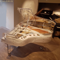 Piano à queue en cristal avec design populaire et étui en acrylique HG168A