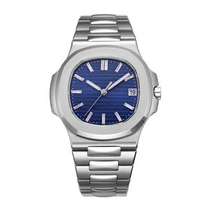 Reloj Automático Clásico Moderno para Hombre, Bisel Octagonal, Brazalete de Acero Integrado, Sofisticado Reloj de Pulsera de Cuerda Automática, Gran Oferta - Product Image 1