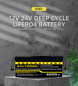 Аккумуляторная батарея SOEC 24В 100Ач LiFePO4 для солнечных систем хранения энергии с <span class=keywords><strong>3</strong></span>-летней гарантией и более 4000 циклов заряда/разряда - Product Image 2
