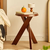 Canapé en bois massif avec petites bordures et coins, style antique, pour salon, balcon, table de chevet, table ronde, chaise mobile, tabouret