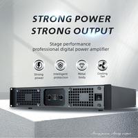 Amplificateur de puissance numérique de classe D en métal pour montage en rack 2U, 2/4 canaux XLR, sonorisation professionnelle PA, sonorisation de scène KTV