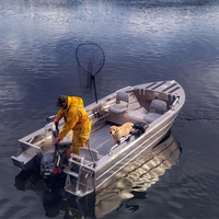 Meilleur bateau à rames en aluminium avec fond plat et pagaies