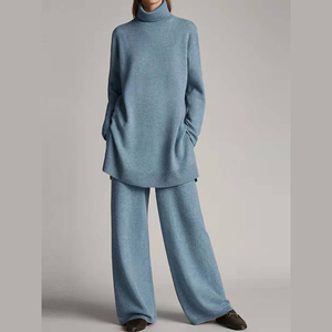 تنورة للخريف والشتاء مقاس كبير أطقم ملابس كاجوال للنساء متوفرة بأوروبا والولايات المتحدة بمقاسات كبيرة/ - Product Image 2