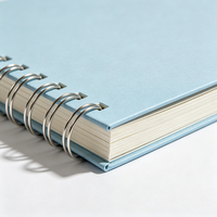 Carnet à spirale personnalisé, papier FSC 120 g/m², logo personnalisé en feuille d'argent, journal à spirale directement de l'usine pour l'école et le bureau