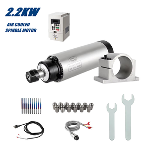 Kit moteur de broche CNC refroidi par air Zhong Hua Jiang 2.2KW ER20 80mm 110V/220V/380V MAX 24000 tr/min pour routeur de gravure – Nouvelle machine CNC - Product Image 1