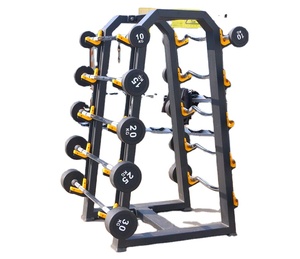 Gimnasio comercial Ejercicio de salto integrado Equipo de pesas libres LJ Rod <span class=keywords><strong>Bell</strong></span> Straight Curved Pegamento envuelto Levantamiento de pesas - Product Image 4