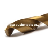 Jeu de 13 forets hélicoïdaux en acier rapide revêtus de titane, kit de 13 pièces pour percer le bois et le plastique, avec boîte en plastique (Chine)