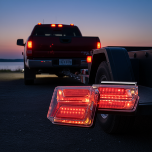 Feux arrière LED pour remorque 12V, magnétiques, étanches, feux stop, feux de freinage, feux de direction pour camion, bateau, kit d'éclairage de remorquage - Product Image 2