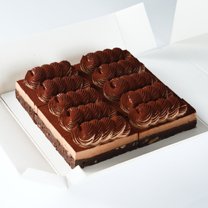 Pastel de Queso y Chocolate Congelado en Forma Cuadrada de 850g, 8 Pulgadas, Bajo en Grasa, con Crema Natural y Miel, 10 Rebanadas para Venta al Por Mayor - Product Image 3