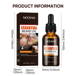 Huile essentielle de <span class=keywords><strong>barbe</strong></span> hydratant votre peau après le lavage Aidez à <span class=keywords><strong>la</strong></span> croissance de <span class=keywords><strong>la</strong></span> <span class=keywords><strong>barbe</strong></span>. Huile essentielle de <span class=keywords><strong>barbe</strong></span> MOOYAM de marque privée 30ml - Product Image 3