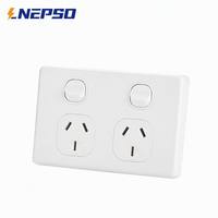 Interruptor de Pared Eléctrico de 2 Tomas para Ahorro de Energía en Hoteles, Enchufe de 10A 16A, Toma de Corriente