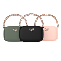 Batterie externe chauffante rapide et élégante en forme de sac à main 5000-10000mAh avec sorties Type-C/USB pour filles