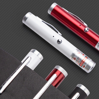 Pointeur laser rechargeable USB vert et rouge, faible consommation, longue portée, mini porte-clés, fonction indicatrice, coque métallique, logo personnalisable, faisceau pointu