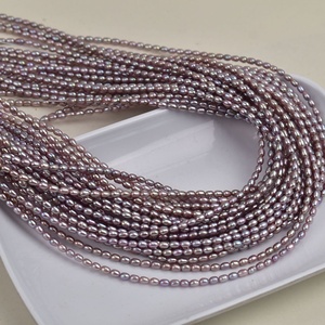 Collar Casual Deportivo para Mujer con Perlas Naturales de Agua Dulce de 3-3.5mm, Color Púrpura Aura <span class=keywords><strong>Eastward</strong></span>, Cobre, Estilo Casual - Product Image 2