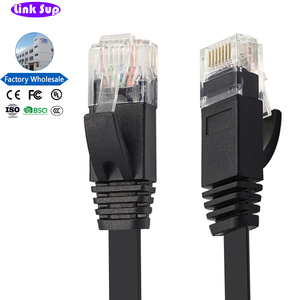 Câble Ethernet plat RJ45 UTP Cat6 OFC 32AWG, prix usine, pour réseau local - Product Image 1