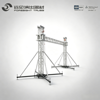 Estructura de Techo de Aluminio para Interiores y Exteriores, Plataforma Modular Completa con Toldo para Conciertos, Espectáculos en Vivo y Alquiler de Eventos
