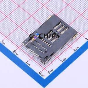 SIM-132-ARP8 SIM Card Connector SMD Connector Self-Return Type Mini SIM Card Card Holder With Card Detection - Product Image 2