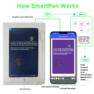 Advanced AI Sync <strong>Digital</strong> Lcd Writing <strong>Tablet</strong> Painting AI Drawing Write Smoothly Join Teaching Video Smart Drawing board Pen Logo - Product Image 3