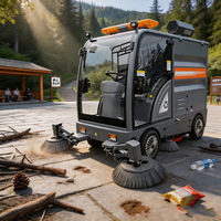 ZMT E-93 G40 Balayeuse routière électrique robuste avec moteur, lavage haute pression, bac à déchets 240L, capacité de montée 30°