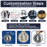 Médaille de course virtuelle personnalisée en or ou en argent, récompense sportive pour le vainqueur