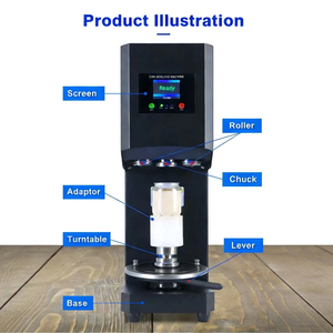 เครื่องปิดฝาขวด PET กึ่งอัตโนมัติ ราคาประหยัด แบบยกด้วยมือ สำหรับแก้วชาไข่มุกและน้ำผลไม้ - Product Image 5