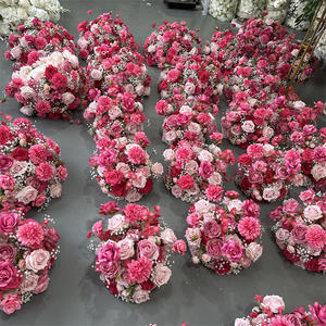 IFG belle petite boule de fleurs roses roses chaudes pour la décoration de centres de table de mariage - Product Image 6