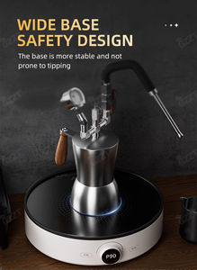 Mousseur à lait électrique et à gaz double usage en acier inoxydable 450 ml + 600 ml, double capacité, pour hôtel, voiture, bureau, extérieur et maison - Product Image 4