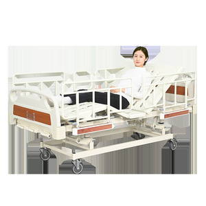 Cama de Hospital Manual Multifuncional con Barandillas Altas y Estructura Reforzada para Uso Hospitalario - Product Image 1