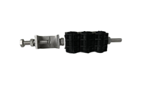 Tuoka 27150086 Abrazadera de Alimentación para Cable Óptico Coaxial de 15-17mm, Segura para 2-6 Cables de Alimentación de Fibra, Material PP, Acero Inoxidable 304