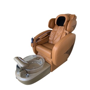 Fauteuil de massage <span class=keywords><strong>spa</strong></span> pour pédicure de luxe à gravité zéro, automatique, en verre, <span class=keywords><strong>avec</strong></span> drainage électrique et siège inclinable réglable - Product Image 2