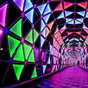 إبداعي لون RGB في الهواء الطلق مضيئة المناظر الطبيعية قوس ملون حالم نفق الوقت مربع لعيد الميلاد وعيد الهالوان تصنيف IP65 - Product Image 2