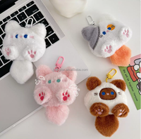 Porte-clés en peluche chat de dessin animé Kawaii, mini jouet en peluche doux, pendentif de sac, accessoires décoratifs