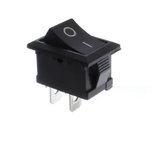 Wholesale price without light black 2Pins 2Gear/positive start-off rocker button switcht