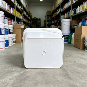 Cubo de plástico rectangular de 20 litros con asa de plástico, cubo cuadrado vacío para almacenamiento de materia prima de revestimiento - Product Image 3