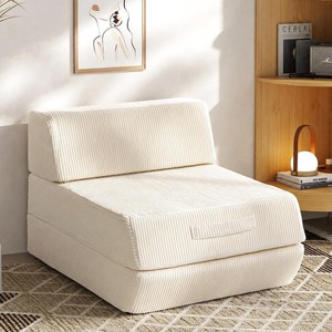 3-in-1 Folding <b>Sofa</b> <b>Bed</b> Convertible Sleeper Chair with Removable Back Pillow & Handle Washable Cover Solid Foam Fold Out Home - Product Image 1