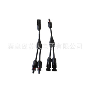 Pv-Sc03 <b>Solar</b> <b>Panel</b> Y Type <b>Connector</b> 1 To 2 Dc Plug In Waterproof For Pv System - Product Image 2
