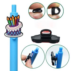 Stylo à bille en PVC souple personnalisé avec personnage de dessin animé, couleur CMYK et taille personnalisable pour les enfants, fournitures de bureau et scolaires - Product Image 3