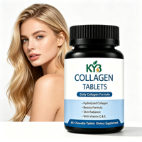 Complément alimentaire beauté au collagène bioactif facile à avaler, comprimés de collagène pour une nutrition quotidienne