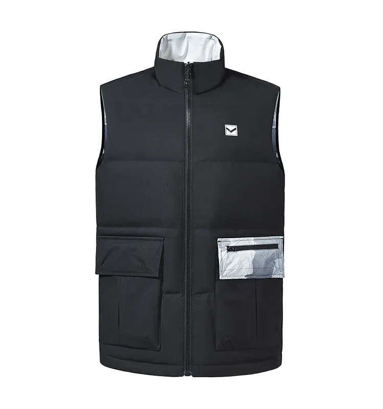 Men's Lightweight Puffer Vest Warm Outdoor Sleeveless Jacket for Hiking Travel Running Men's Padded Down Vest