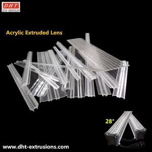 30 and 60 degree beam angle optical acrylic clear led lens for led linear lamp