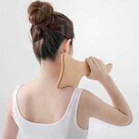 JOYLETUS 4 Pcs Alat Pijat Terapi Kayu untuk Penghilang Lemak Perut Kayu Lengkung