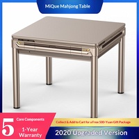 Machine à Mahjong Entièrement Automatique, Table à Manger et Table de Mahjong Électrique à Quatre Joueurs pour la Maison, Vente en Gros