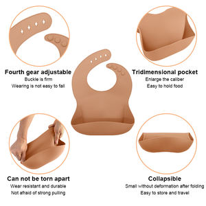 Recién llegados, productos de <span class=keywords><strong>cubiertos</strong></span> ecológicos para niños, babero, vajilla de silicona para alimentación de bebés, juego de ventosa para comedor para niños - Product Image 3