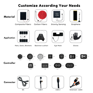 Mydays - Cojín Calefactable USB de 5V <span class=keywords><strong>con</strong></span> <span class=keywords><strong>Respaldo</strong></span>, 3 Modos Ajustables, para Exteriores, Estadios y Camping - Product Image 6