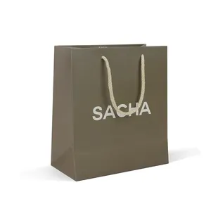 Sacchetti di carta quadrati di prezzi economici del sacchetto di carta del vino su ordinazione all'ingrosso della fabbrica con il vostro proprio Logo