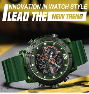 NAVIFORCE 6104 Hommes Léger Sport Double Affichage Heure Veilleuse Montres <span class=keywords><strong>Garçon</strong></span> Quartz Chronomètre Multifonctionnel Chronographe - Product Image 3