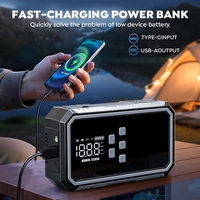 Batterie de secours ODM personnalisée 720A 7200mAh 12V 6-en-1 avec lumière d'urgence, gonfleur de pneus et pinces intelligentes